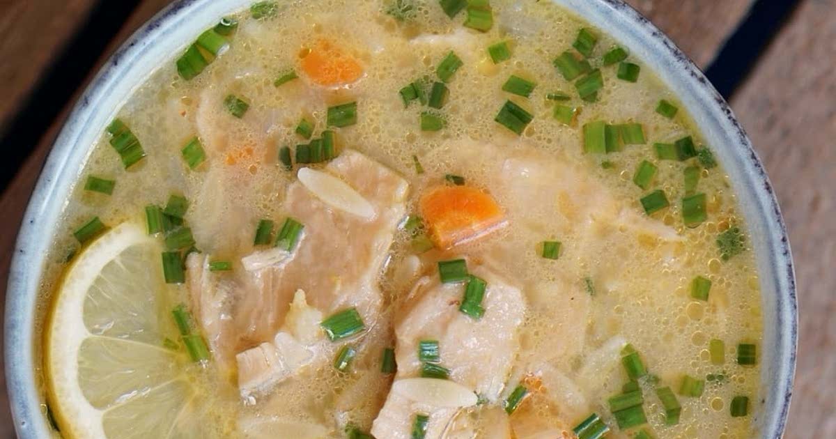Griechische Zitronen-Hähnchen-Suppe vegan Recipe | Samsung Food App