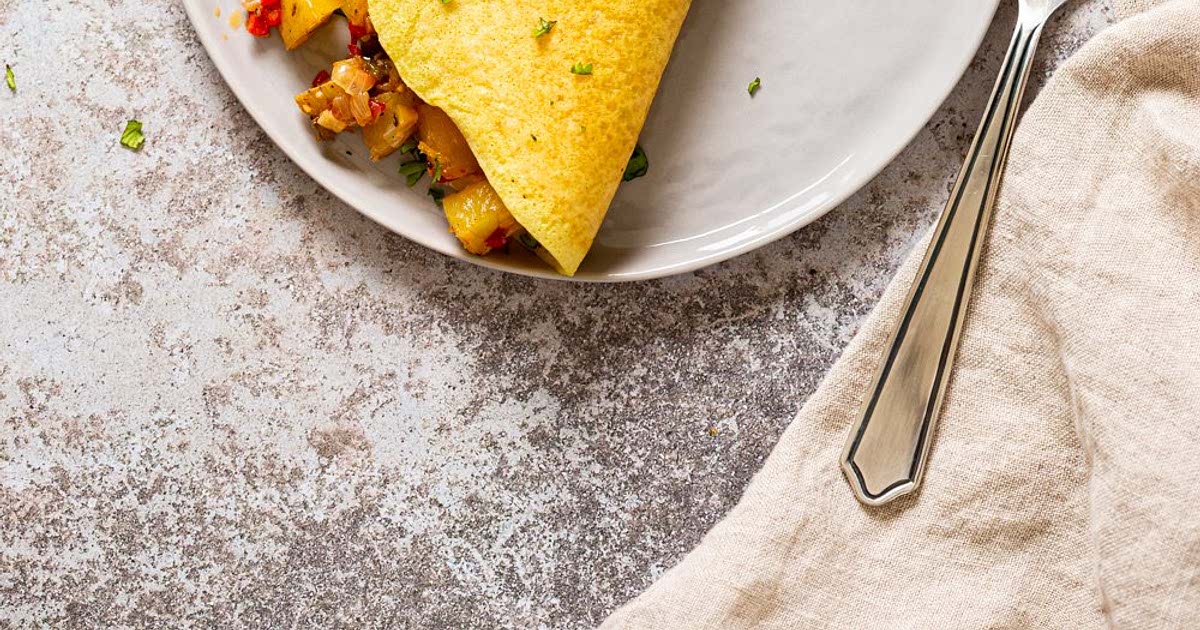 Vegan Omelet with Mung Bean Egg Substitute Recipe — Samsung Food