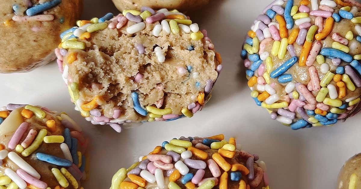 NoBake Birthday Cake Protein Balls Recipe Samsung Food
