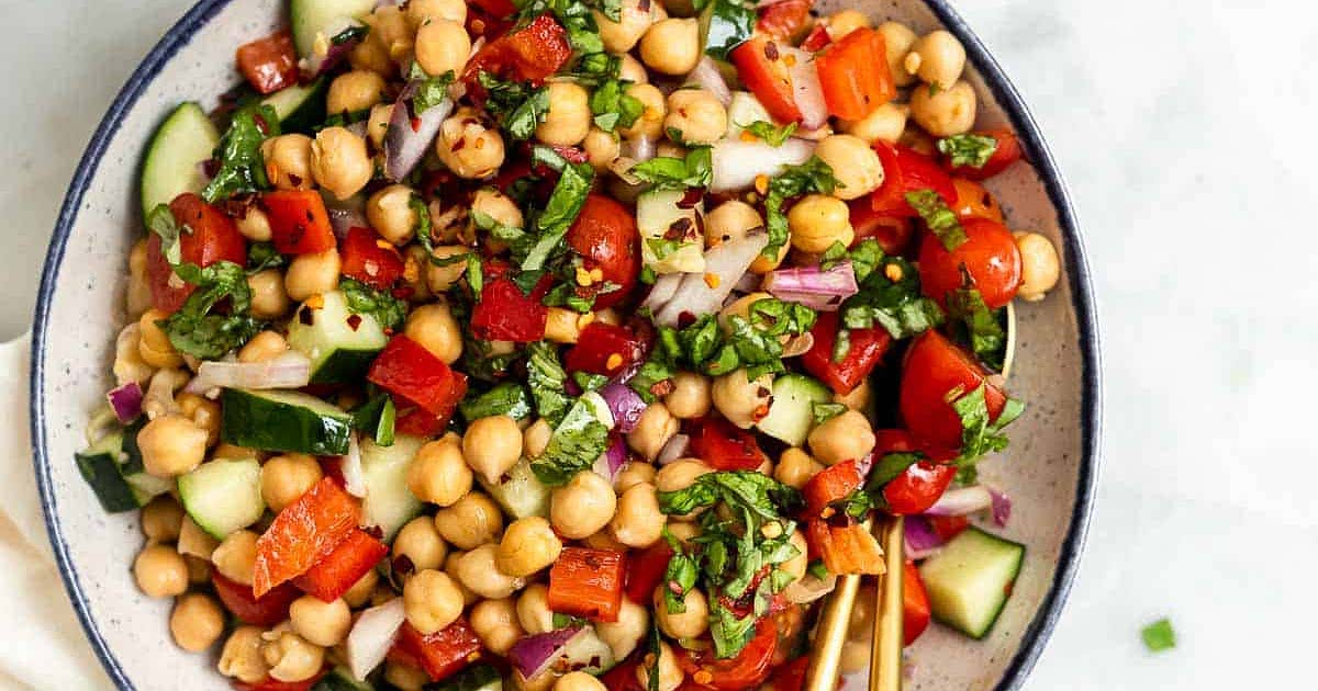 Mediterranean Chickpea Salad Recipe — Samsung Food