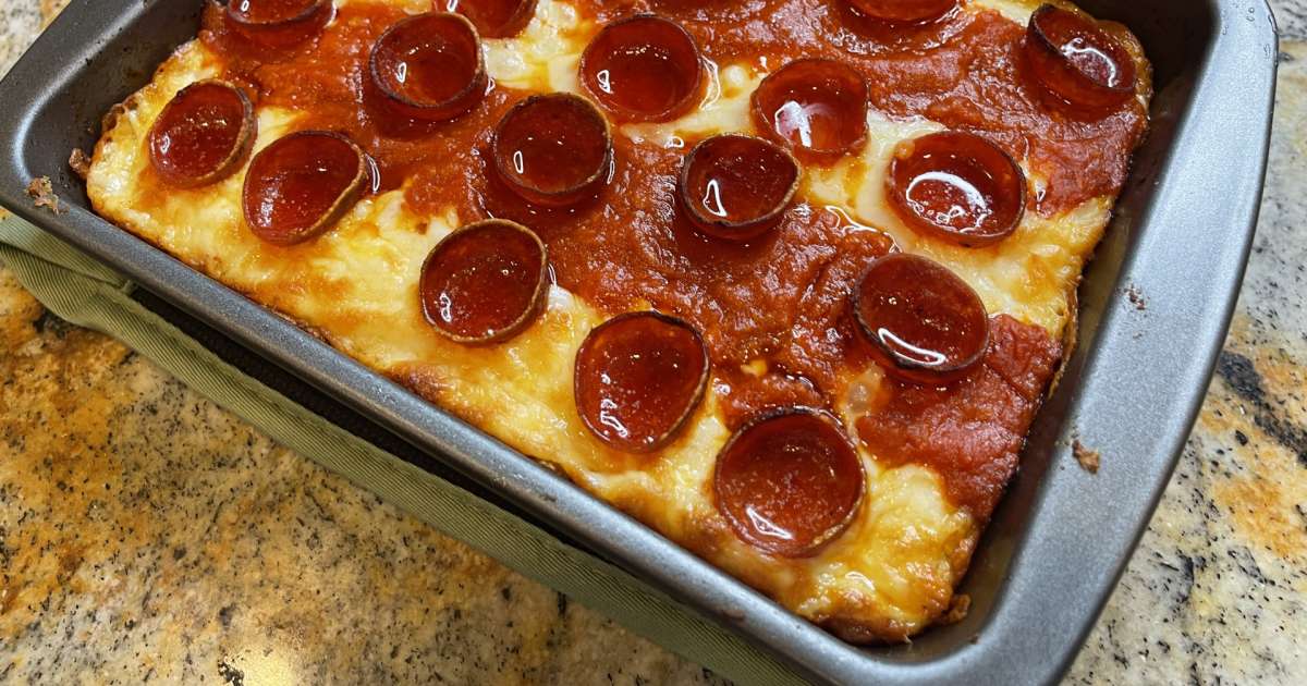 The Easiest Detroit-Style Pepperoni Pan Pizza Recipe - Grilling