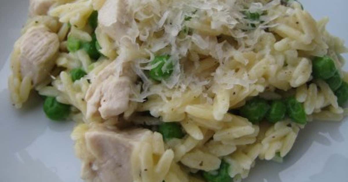 Orzo with Asiago & Chicken Recipe Samsung Food