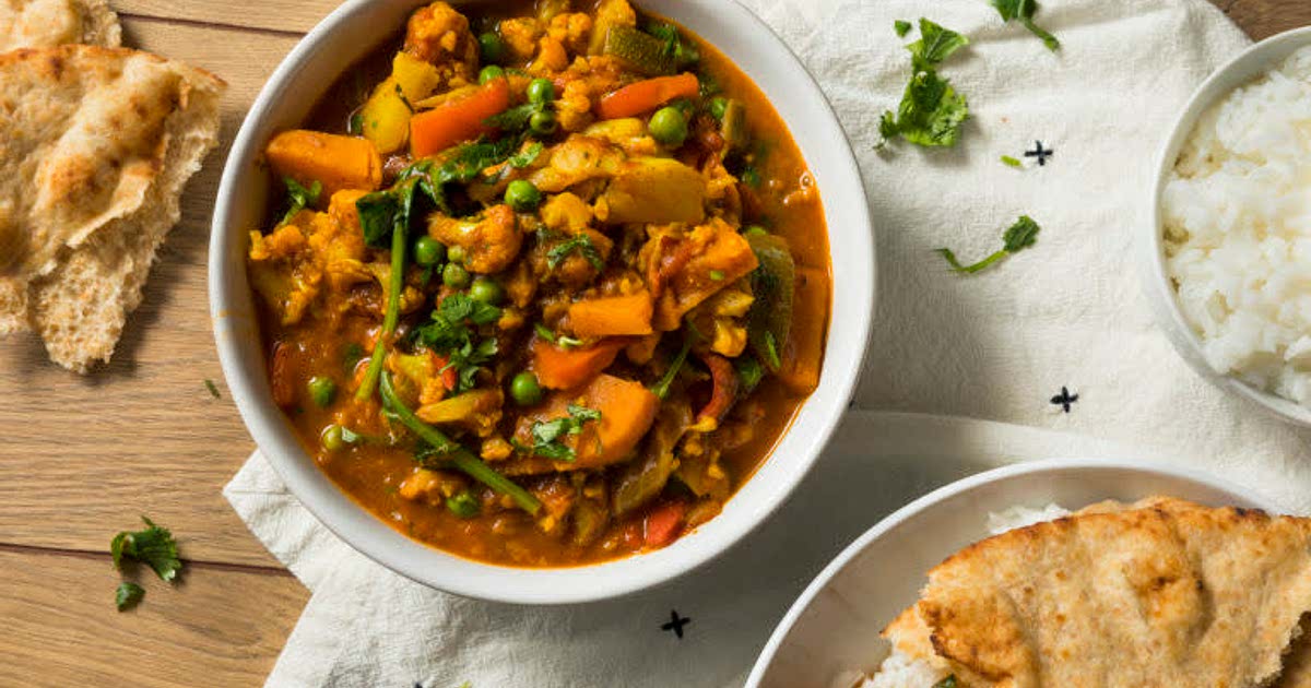 Vegetable tikka masala top