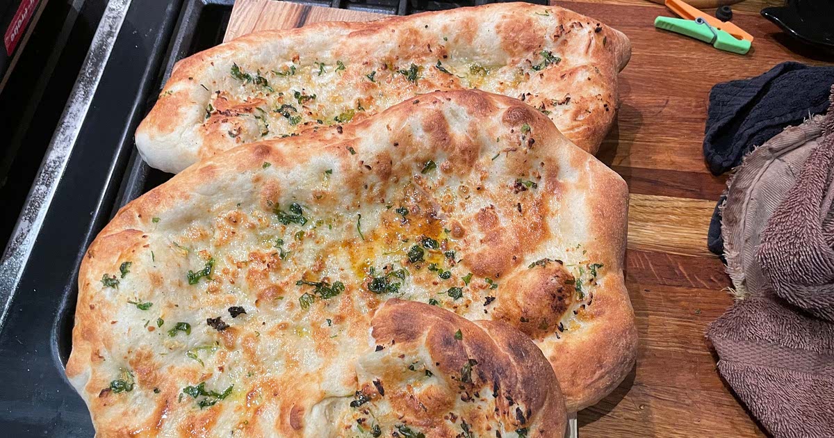 Garlic and Coriander Naan Breads Recipe — Samsung Food