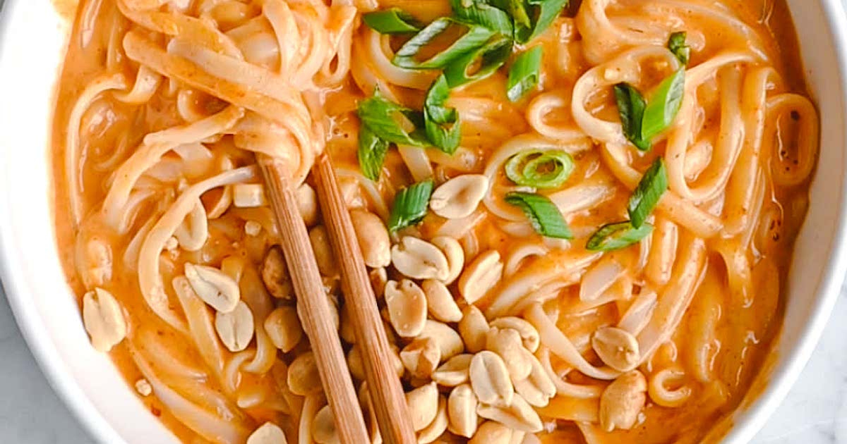 Thai Red Curry Noodles Recipe Samsung Food thai-red-curry-chicken-recipe-coconut-milk
