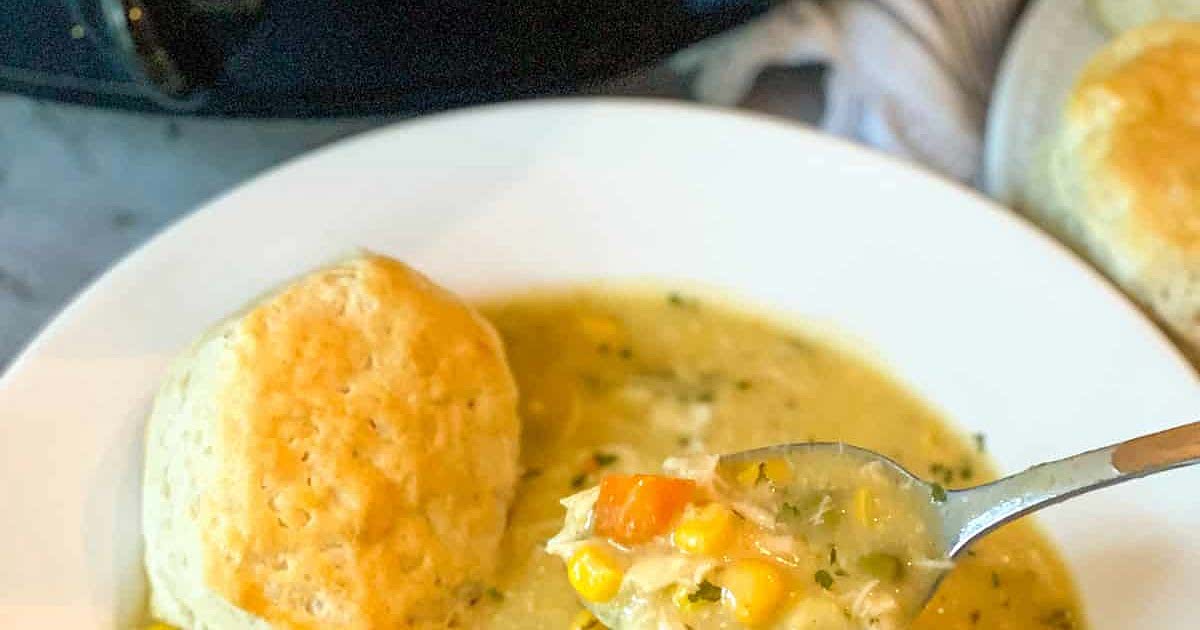 Easy Slow Cooker Chicken Pot Pie Soup Recipe Samsung Food