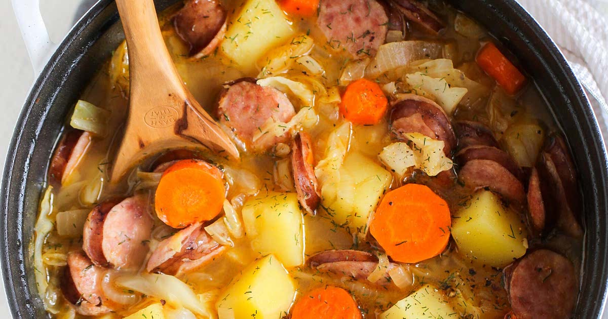 Healthy Kielbasa and Cabbage Soup Recipe - Samsung Food