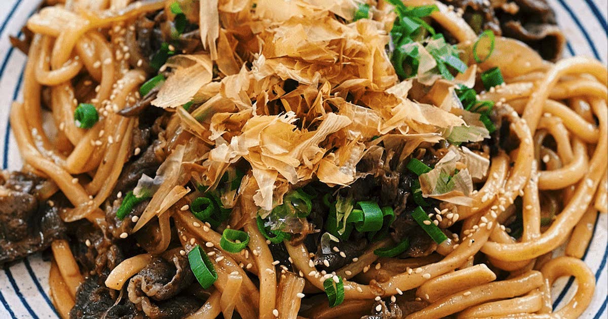 Beef Udon Stirfry Recipe — Samsung Food