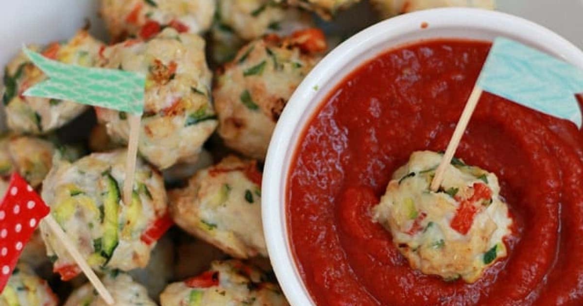 Pesto Chicken Veggie Meatballs Recipe Samsung Food