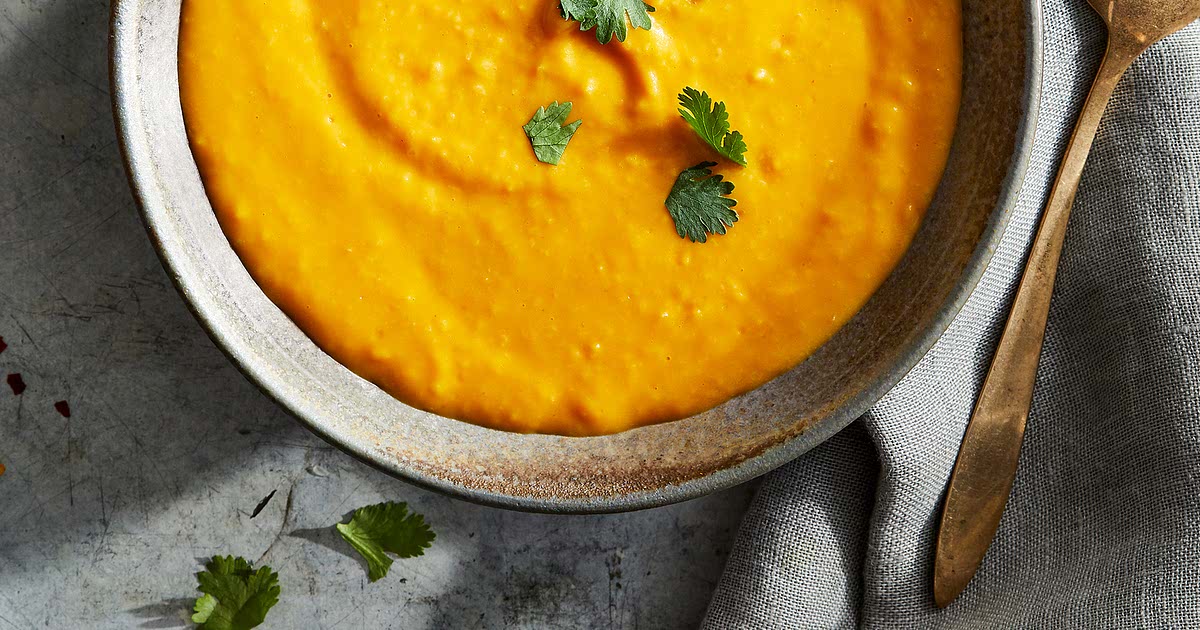 SlowCooker Curried Butternut Squash Soup Recipe Samsung Food
