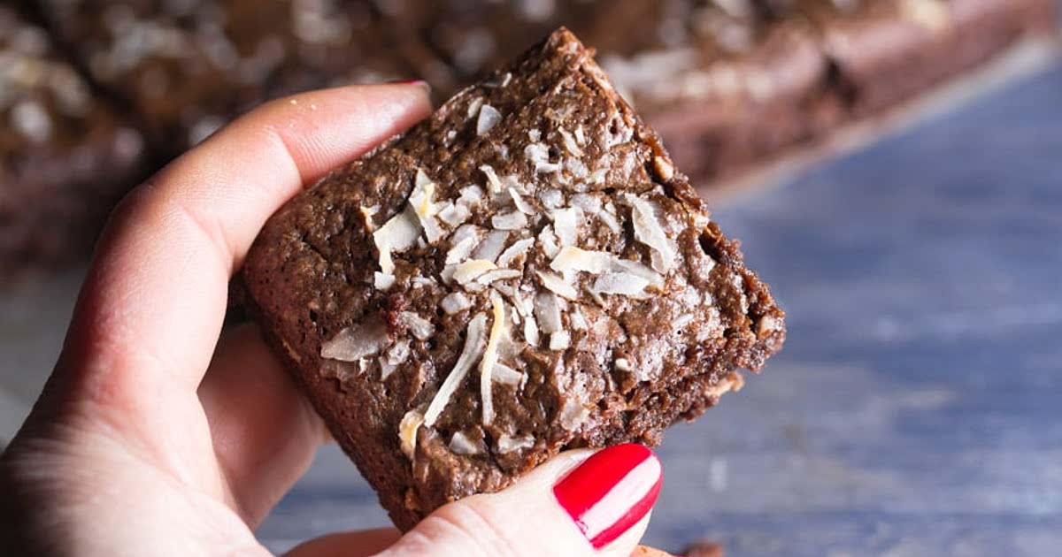 Toasted Almond Coconut Fudge Brownies Recipe Samsung Food
