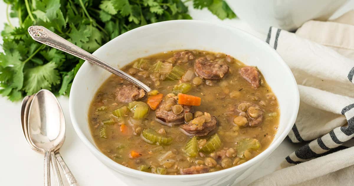 Instant pot 2025 lentils and sausage