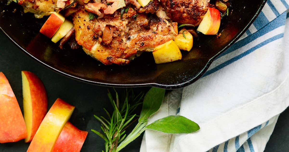 Apple & Cinnamon Chicken Thighs with Bacon Recipe Samsung Food