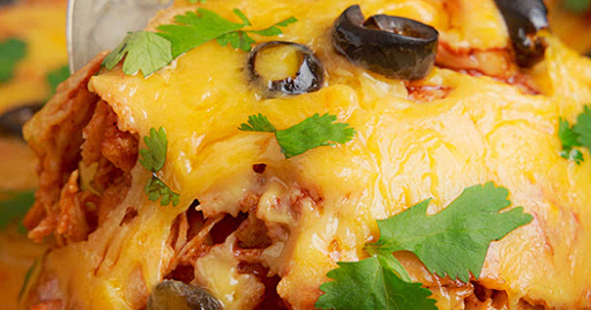 Slow Cooker Enchilada Casserole Recipe Whisk