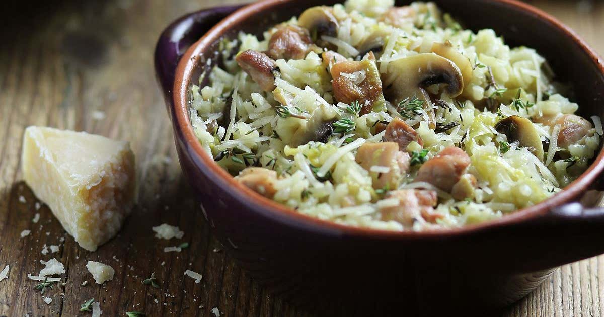 Baked Chicken, Lemon & Thyme Risotto Recipe Samsung Food