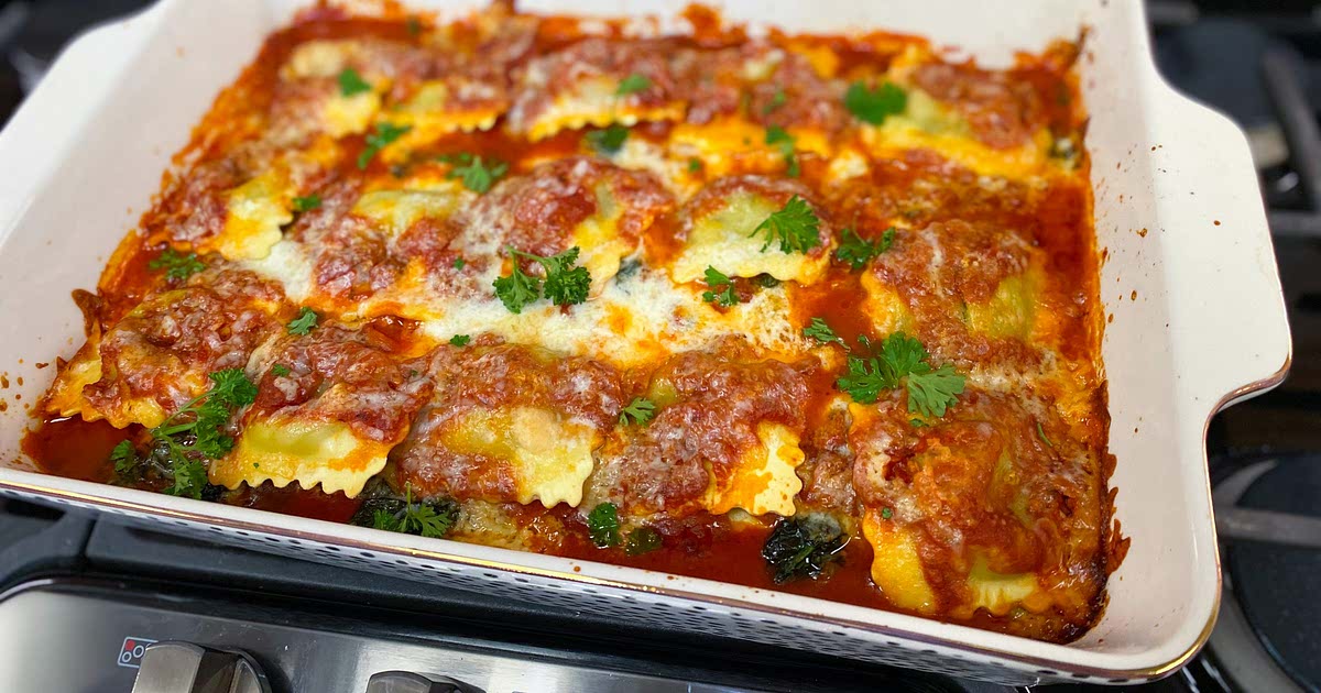Simple Cheese Ravioli Bake Recipe — Samsung Food