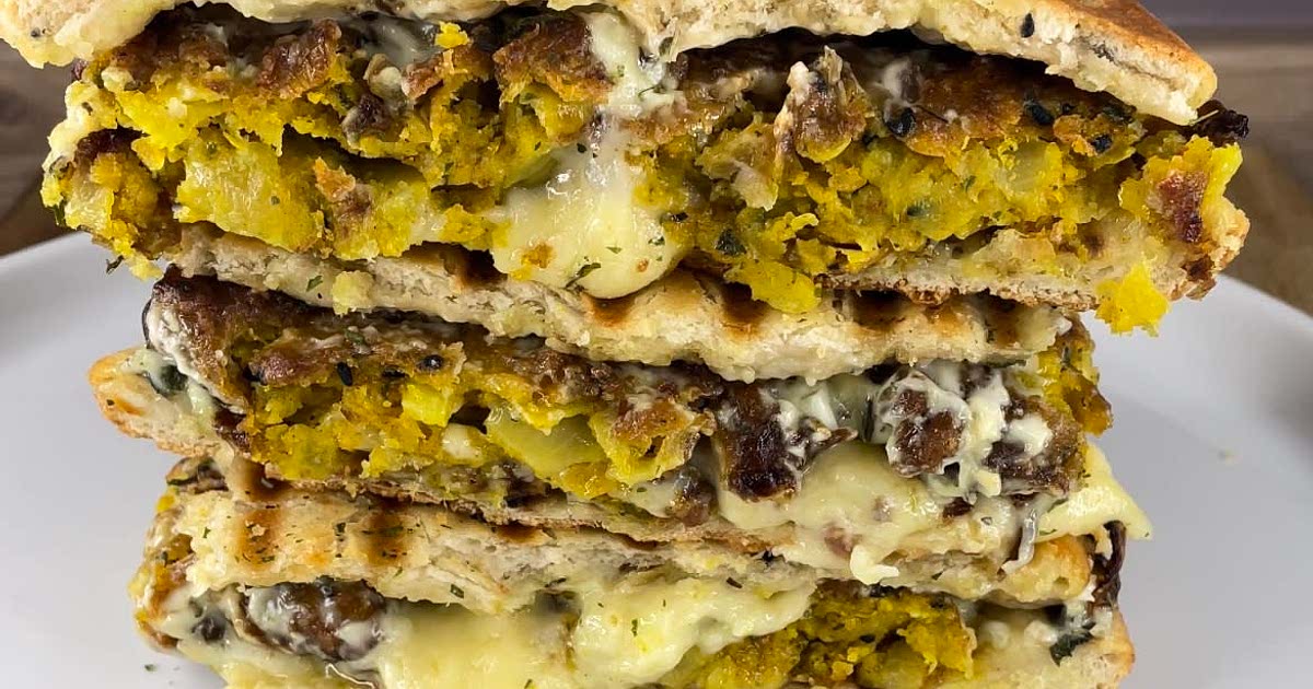 Onion Bhaji Naan Toastie Recipe Samsung Food