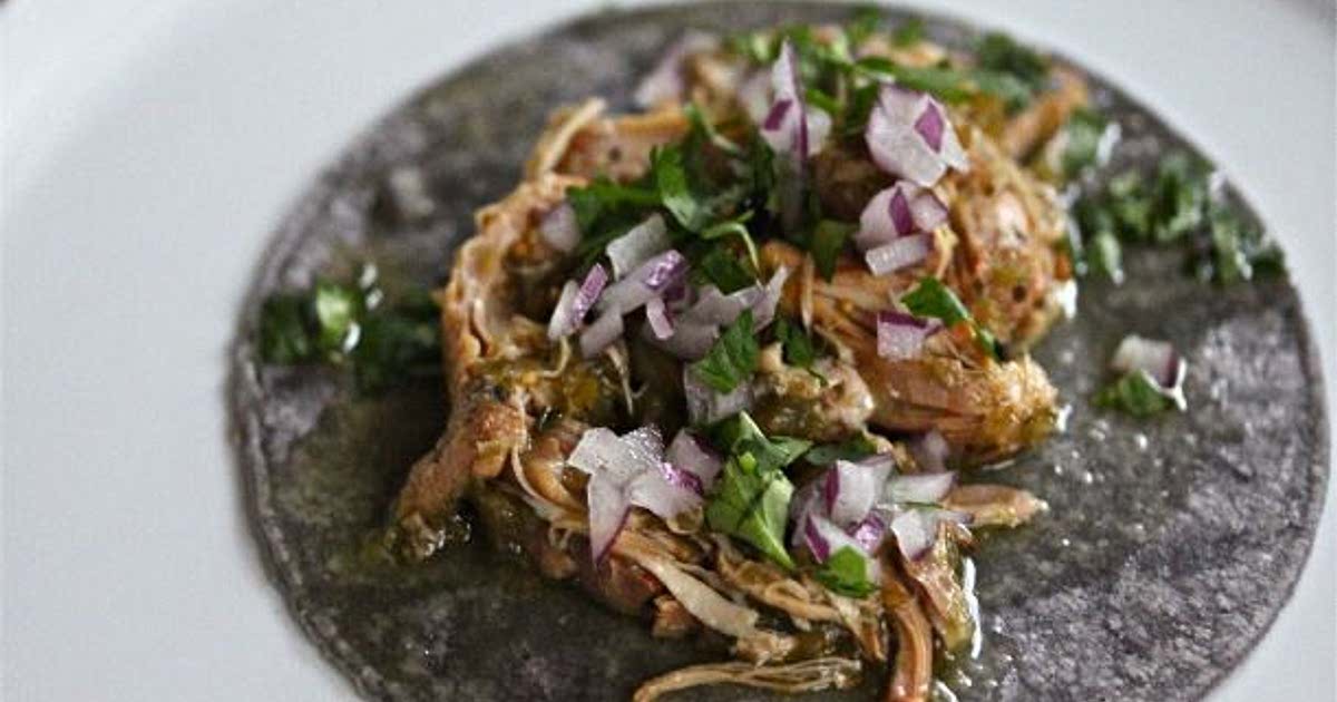 SlowCooker Chicken Tomatillo Tacos Recipe Samsung Food