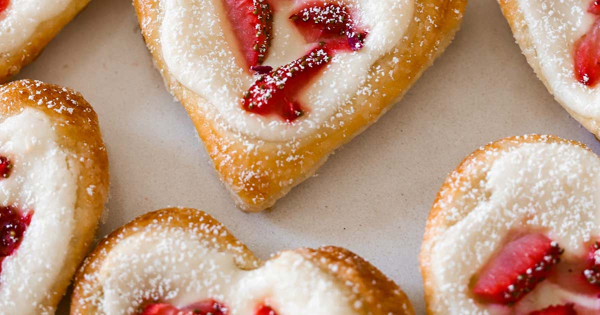 Cheese Heart Danishes Recipe — Samsung Food