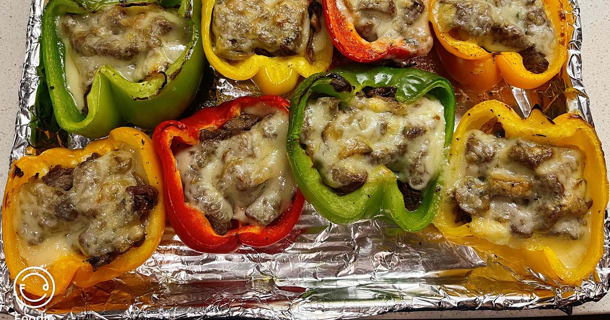 Cheesesteak Stuffed Bell Peppers Recipe — Samsung Food
