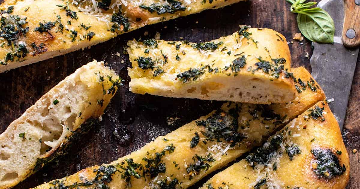 NoKnead Rosemary Garlic Parmesan Bread Recipe Samsung Food