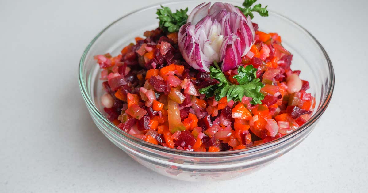 Traditional Lithuanian Red Salad with Beets Recipe — Samsung Food