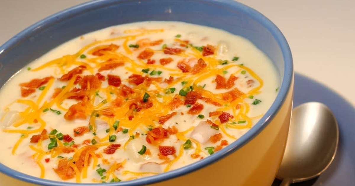 Disneylands Loaded Potato Soup Recipe - Six Sisters Stuff