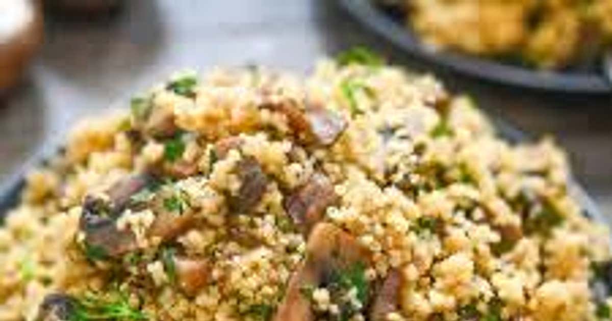 Garlic Mushroom Couscous Recipe Samsung Food
