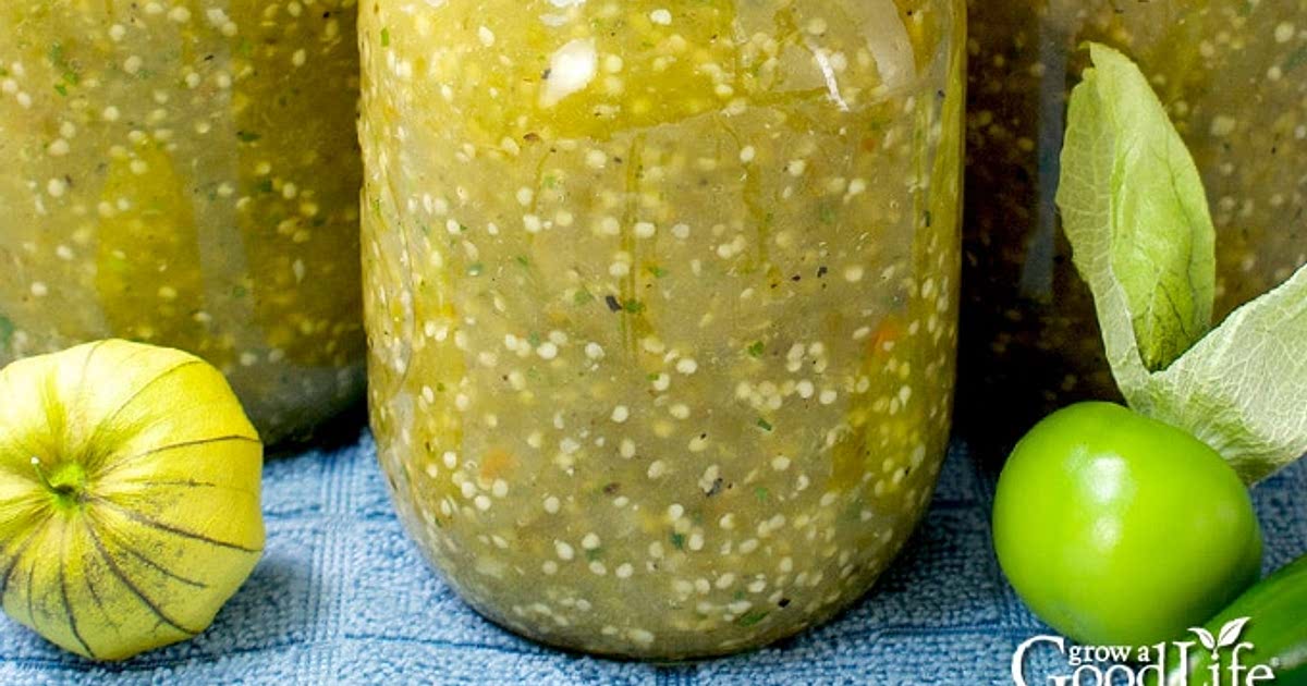 Roasted Tomatillo Salsa Verde Canning Recipe Samsung Food