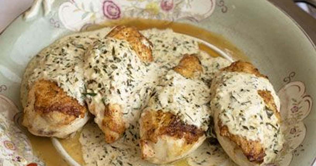Lisa Faulkner’s chicken tarragon Recipe — Samsung Food