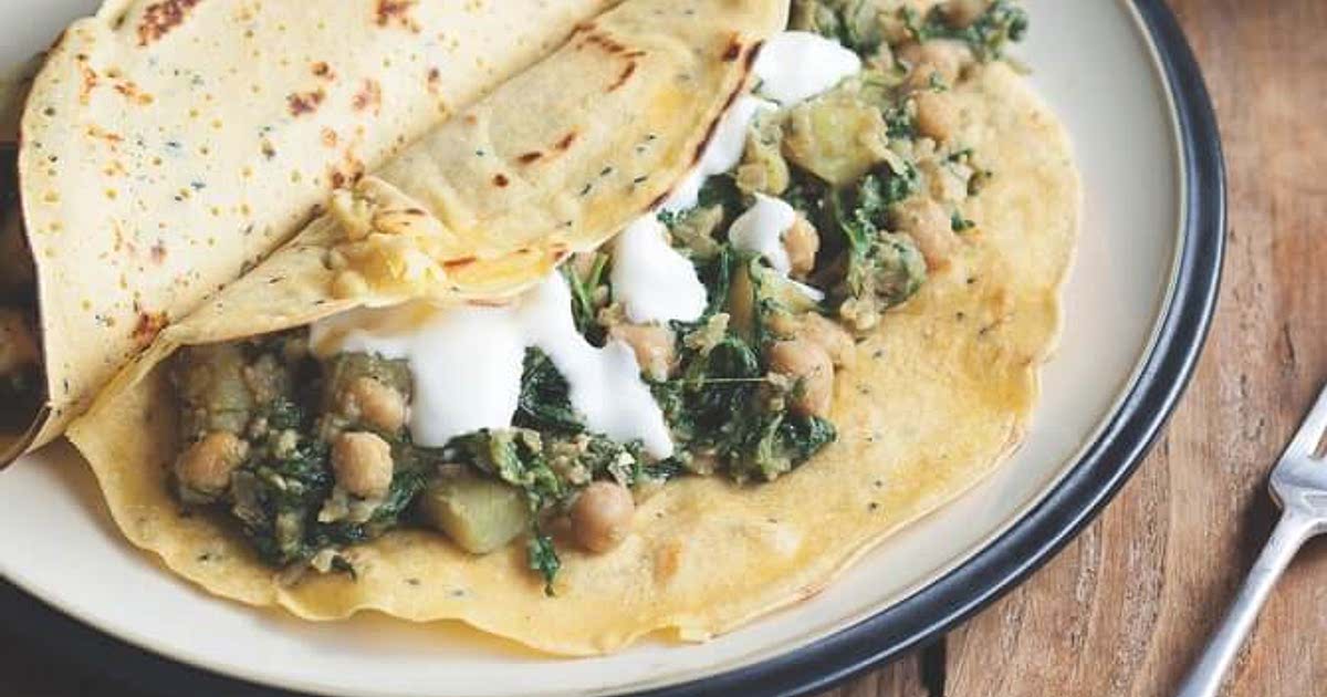 Spinach, chickpea pancakes Recipe — Samsung Food