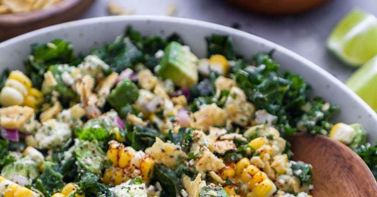 Mexican Street Corn Kale Salad Recipe Samsung Food