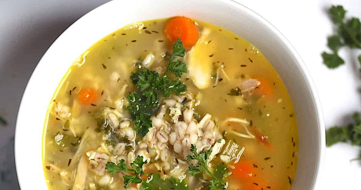 Instant Pot Chicken Barley Soup Recipe — Samsung Food