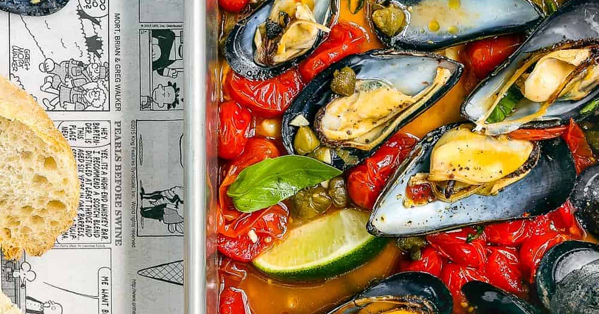 Easy Baked Spicy Mussels Recipe Samsung Food