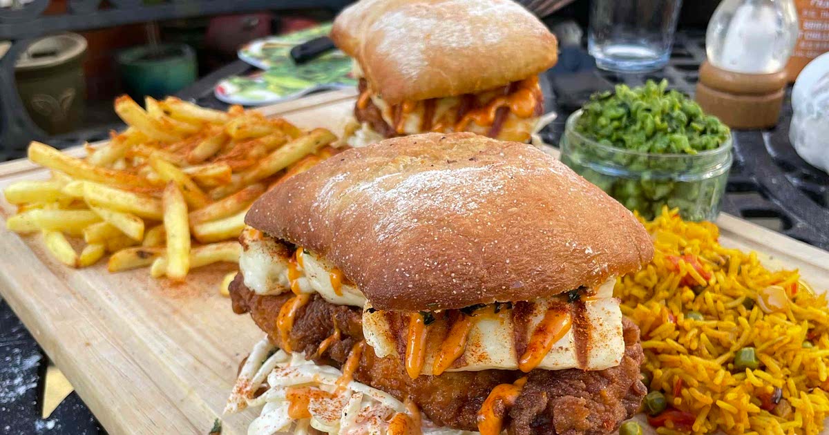 Nando’s Fried Chicken Burgers with Sides Recipe — Samsung Food