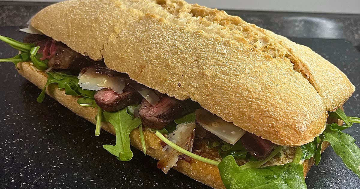 Chuck eye steak sandwich Recipe — Samsung Food