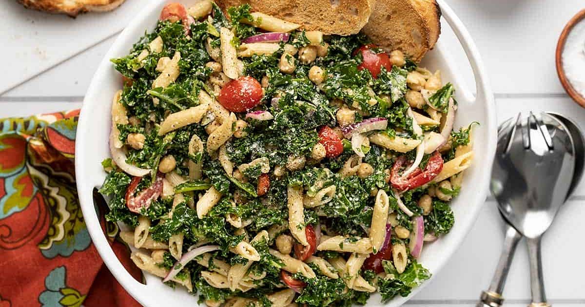 BIG Kale Pasta Salad Recipe Samsung Food