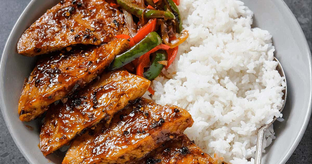 Black Pepper Tofu “Chicken” Steaks Recipe Samsung Food