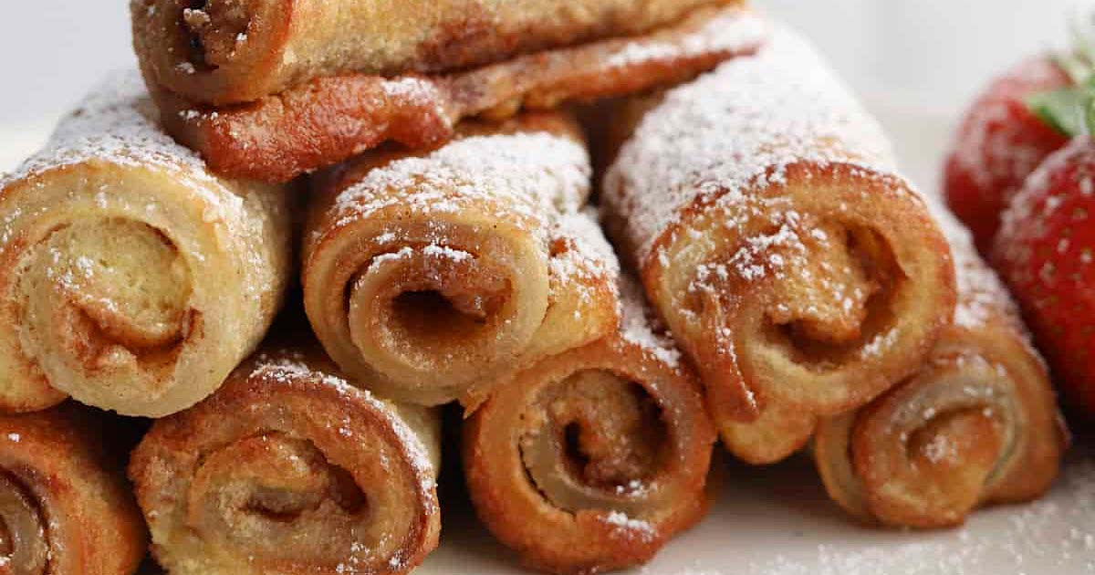 Cinnamon Roll French Toast RollUps (Air Fryer Recipe) Samsung Food