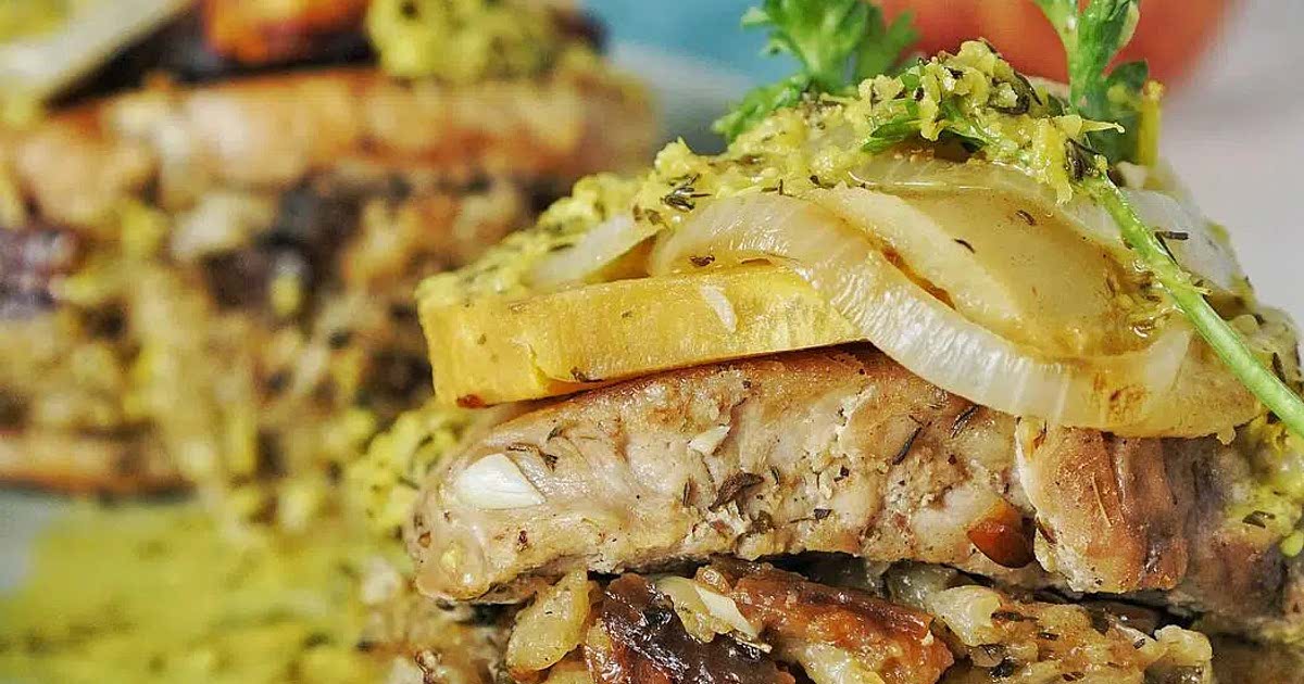 Pressure cooker stuffed pork chops clearance