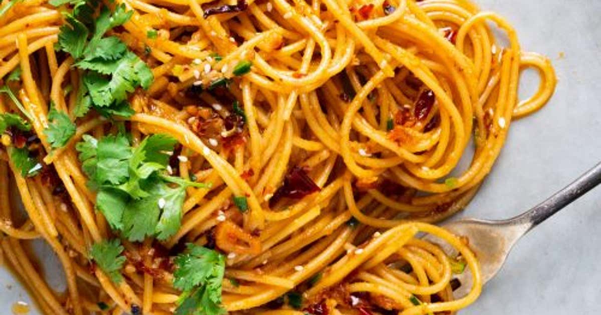 Chilli Crisp Garlic Butter Spaghetti Marion's Kitchen Recipe