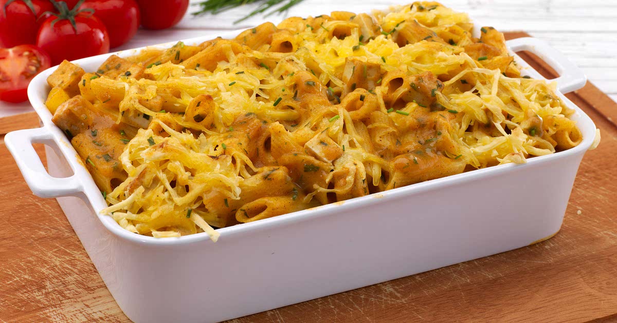 Veganer Nudelauflauf mit Räuchertofu Recipe - Samsung Food