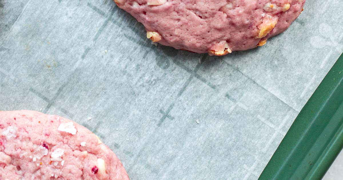 Salted Strawberry Cookies (from scratch & naturally pink!) Recipe
