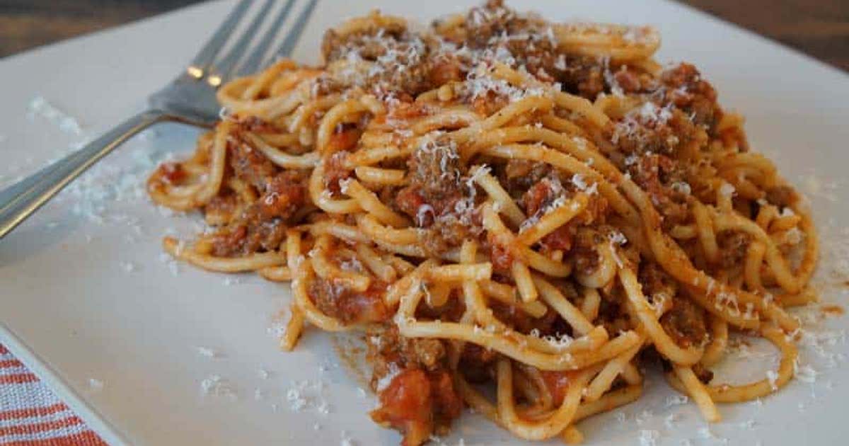 Homemade Spaghetti with Meat Sauce Recipe Samsung Food