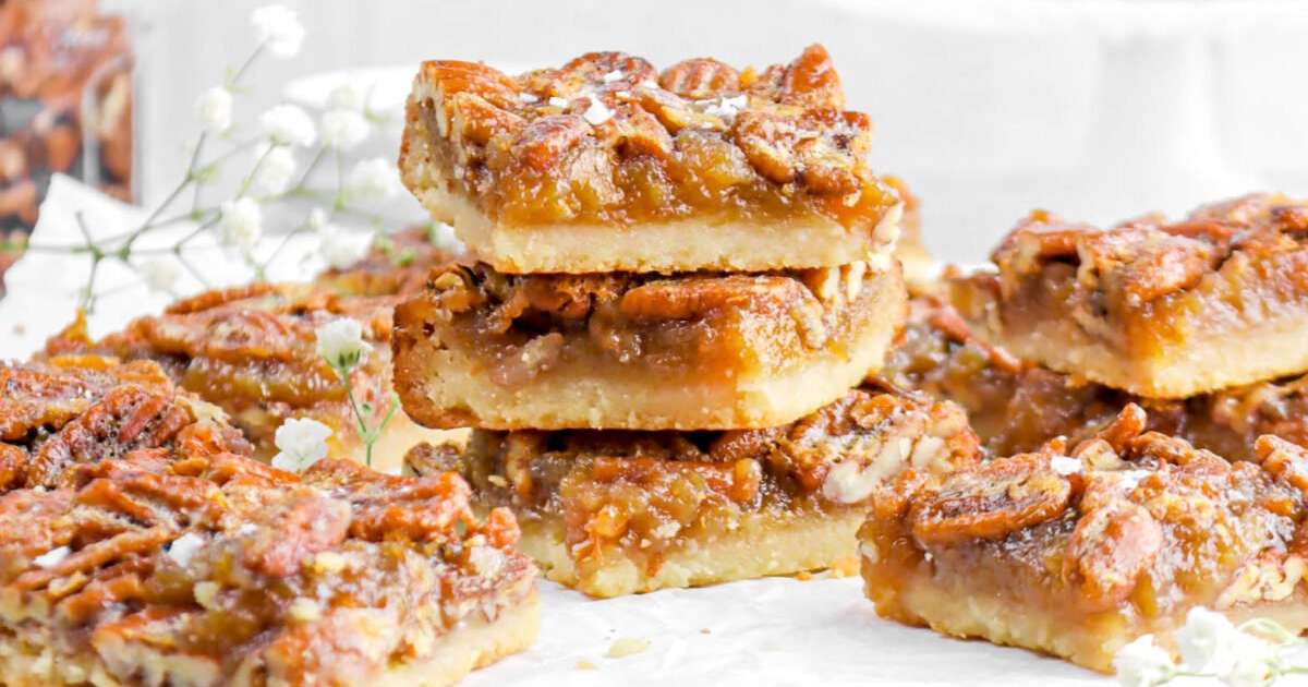 Pecan Pie Bars With Shortbread Crust Recipe Samsung Food 