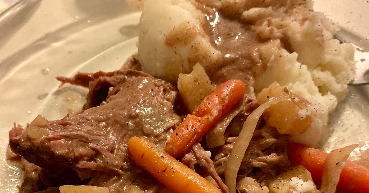 Three Packet Slow Cooker Roast Recipe Samsung Food