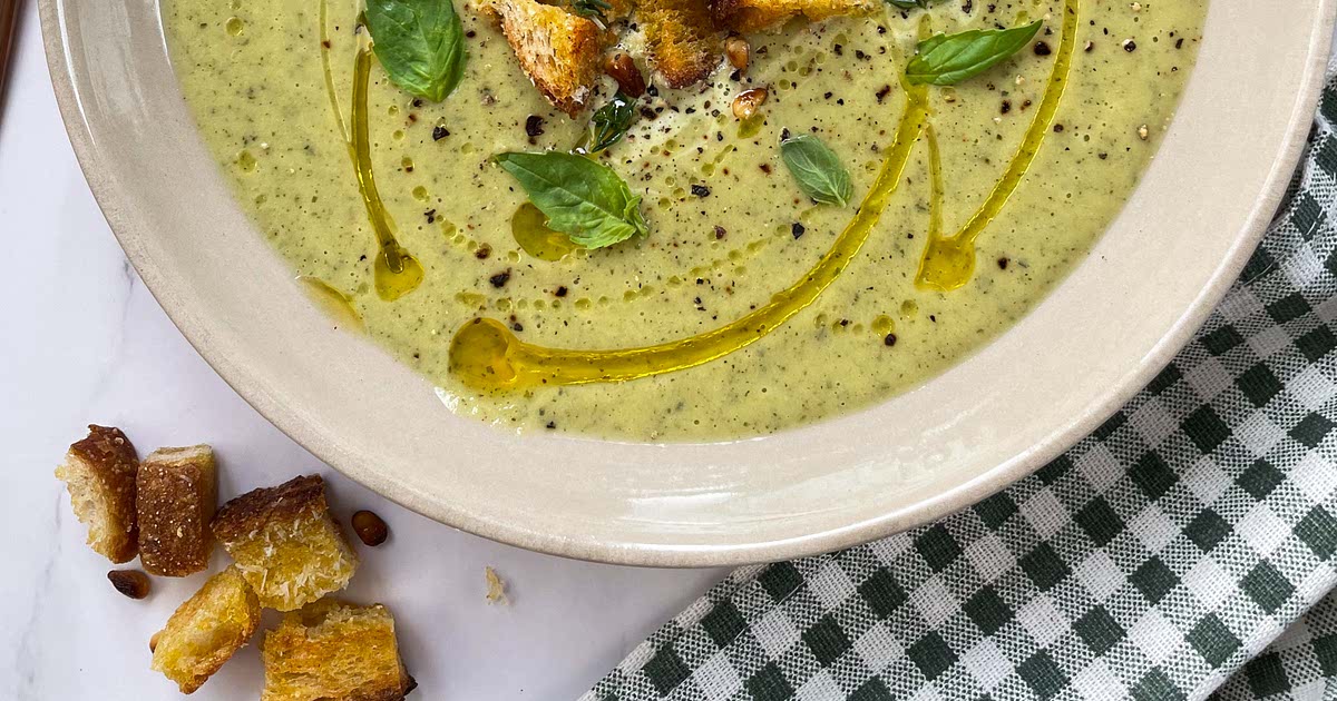 Roasted Courgette Soup Recipe Samsung Food App