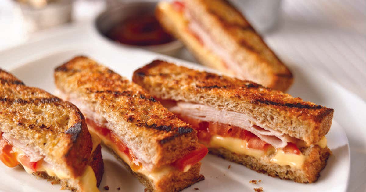 Grilled Turkey & Cheese Sandwich Recipe Whisk