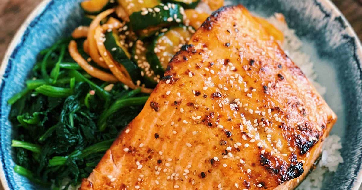 Air Fryer Miso Glazed Salmon Recipe Samsung Food