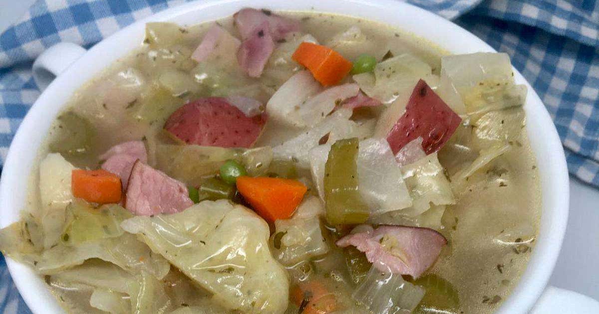 Hearty Cabbage and Ham Soup Recipe — Samsung Food